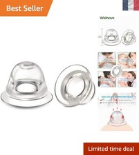 Welnove - Lot de 4 Ventouses Invisibles en Silicone pour Mamelons Confortables