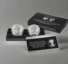 2021 Reverse Proof American Silver Eagle Designer Edition 2 Coin Set. Box/COA