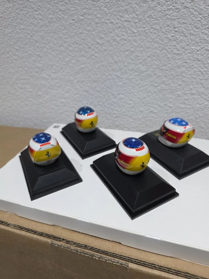 FERRARI CASQUE M.SCHUMACHER COLLECTION MINICHAMPS 1/8 EME TRES RARE - Photo 3/4