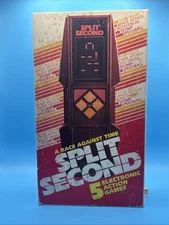 Vintage 1980's SPLIT SECOND Handheld Electronic Video Arcade Game by Parker Bros