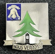 US Army Crest, DUI, DI - Quartermaster Research Board, (CB, 9M)