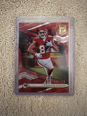 2020 Donruss Elite #3 Travis Kelce Red 390 /399 Kansas City Chiefs