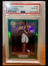 2012 bill russell Prizm Green PSA 10 Pop 2 !