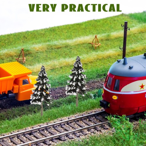 Mini árboles para manualidades modelo de cedro artificial de árbol de Navidad de 5 piezas - Imagen 4 de 12