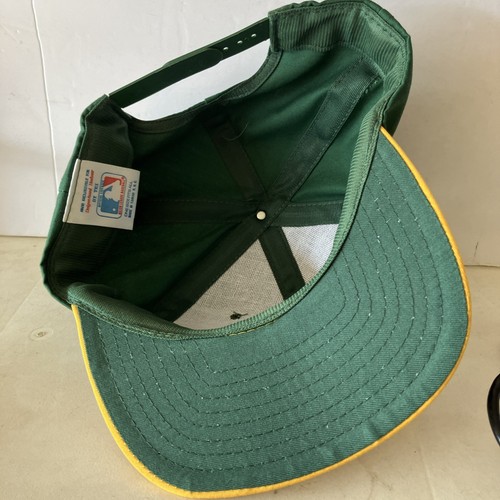 Vintage 90's Sports Oakland Athletics A's Snapback Hat Cap NOS Original Tags - Picture 2 of 5