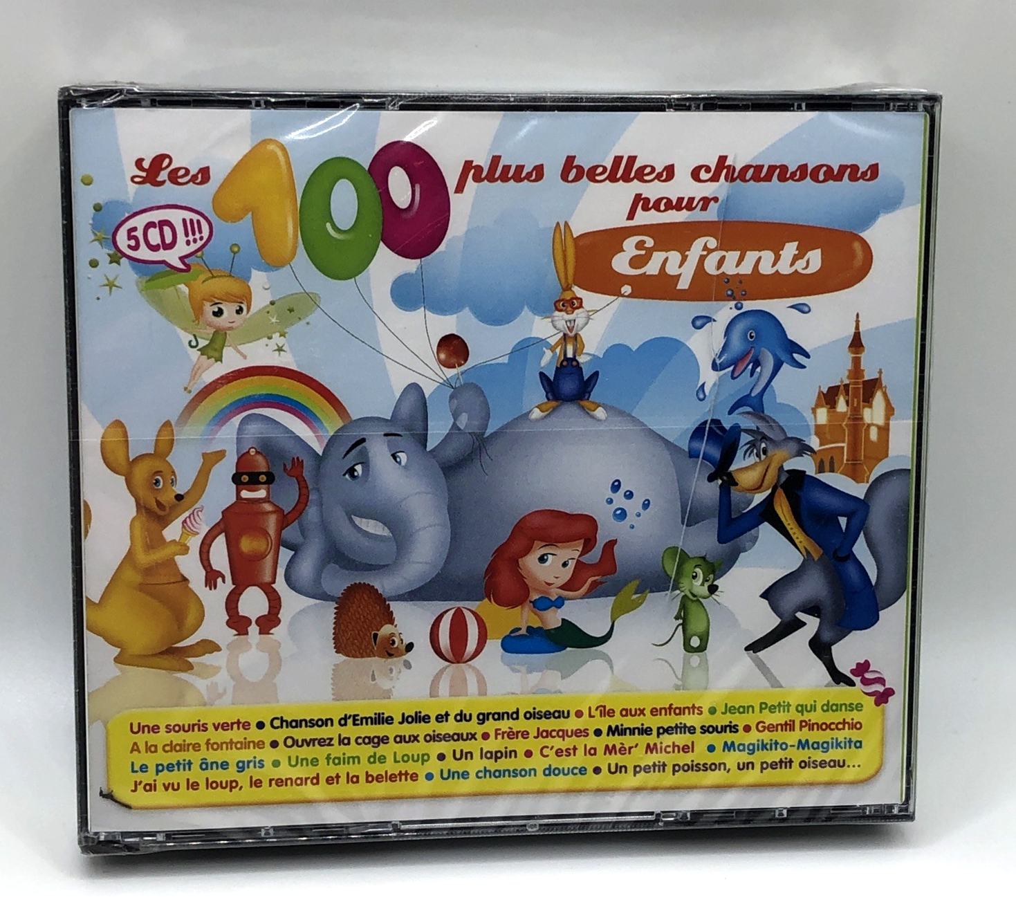 Les 100 Plus Belles Chansons Pour Enfants CD (5 CD's) - Sealed, Damaged Case