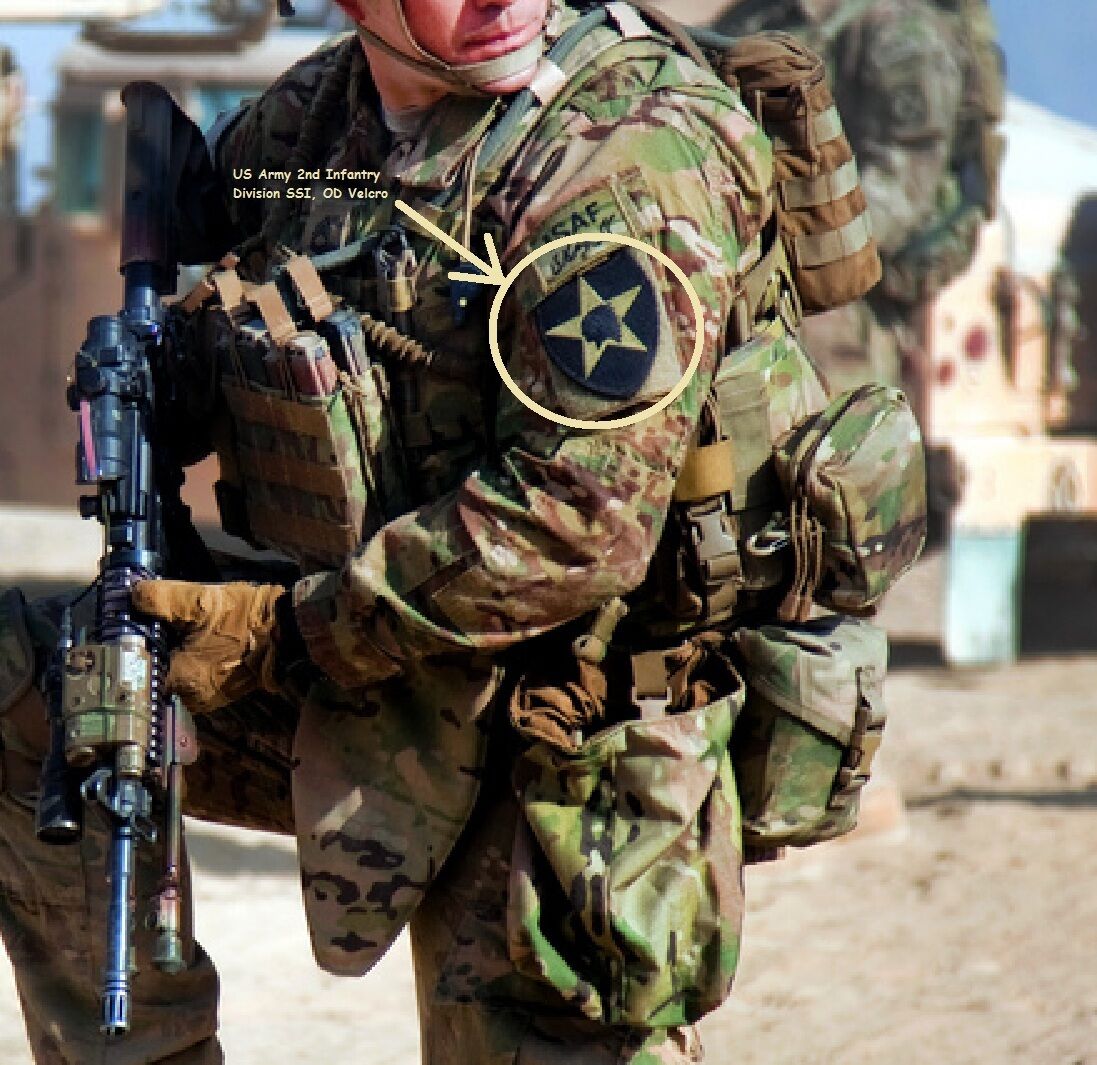 US ARMY vêlkrö INSIGNIA PATCH: 2ID 2nd Infantry Division US ARMY vêlkrö INSIGNIA PATCH: 2ID 2nd Infantry Division