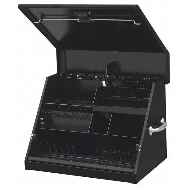 SALE!! NEW Montezuma Triangle Top Toolbox, Black, Steel, 26"W x 18"D USA MADE - Image 2 of 4