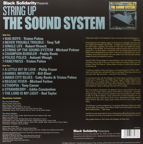 Various Black Solidarity Presents String Up The Sound System Vinyl LP Comp 2014 - Picture 2 of 4