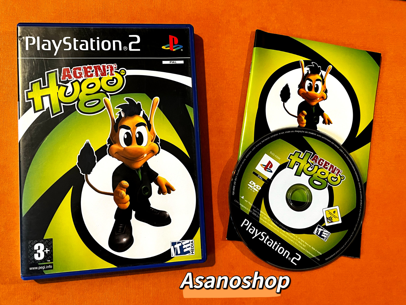 Agent Hugo   SONY  PLAYSTATION 2  PS2