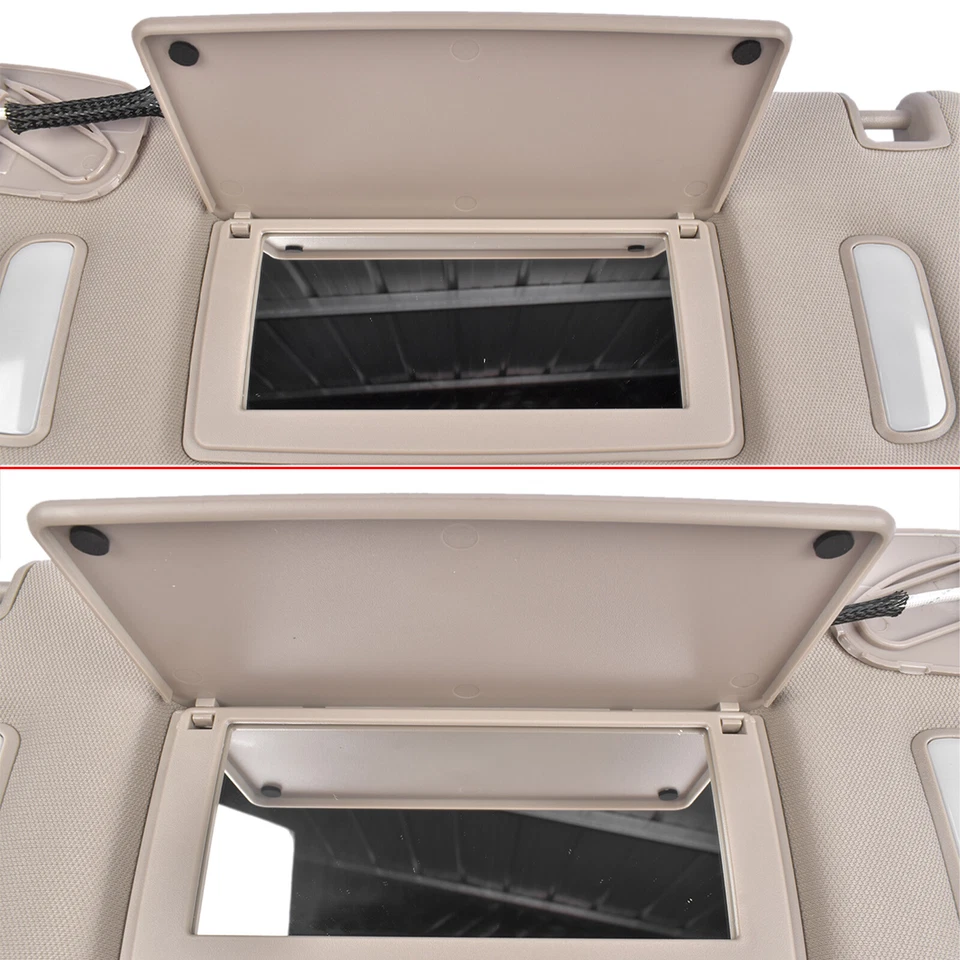 Пара серых солнцезащитных козырьков справа налево для Chevrolet Silverado GMC Sierra 2500HD 07-13 - Изображение 2 из 4