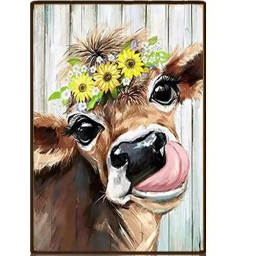 NWT RETRO STYLE METAL TIN SIGN HIGHLAND COW FLORAL HOME DECOR VINTAGE STYLE 8X12