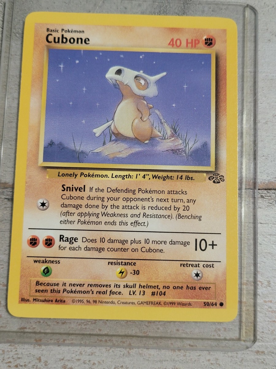 Pokemon Card - Jungle 50/64 - CUBONE (common) NICE CARD | eBay