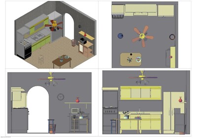 Revamp Your Space Professional 3D Kitchen Design Plans - Instant Access!