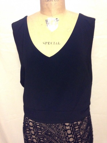 INC International Concepts Womens Boho Deep Black Dress 16W 67514W193 NWT - Picture 2 of 5