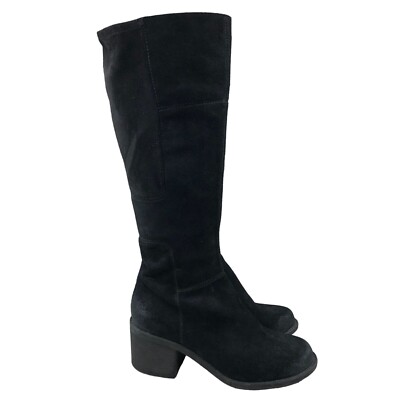 Easy Spirit Women's Size Black Suede Side Zip Closed Toe