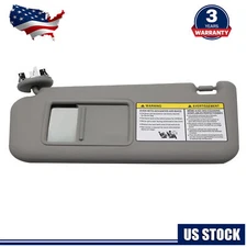 RAV4 Driver Left Side Gray Sun Visor  For 2006-2012 Toyota RAV4 74320-42501-B2