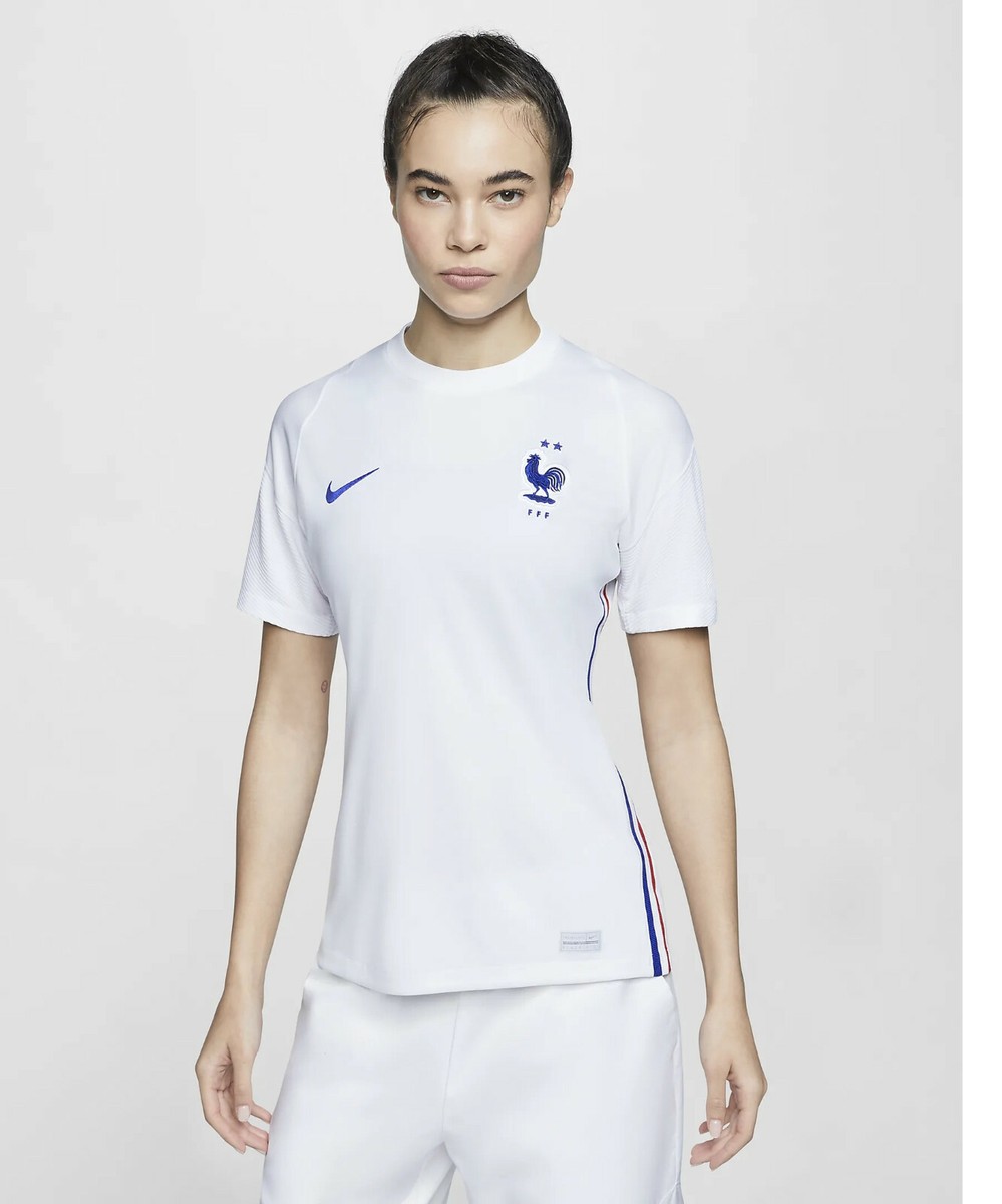 $90 WOMENS New NIKE FRANCE FFF EURO CUP 2020 21 WHT Jersey S