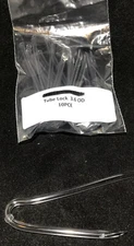 BTE Earmold Hearing Aid Tubing with lock- 3.1, 3.3 & 3.6 OD Pack of 10 US seller