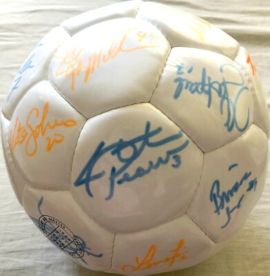 1999 US Women's World Cup team autographed signed soccer ball Mia