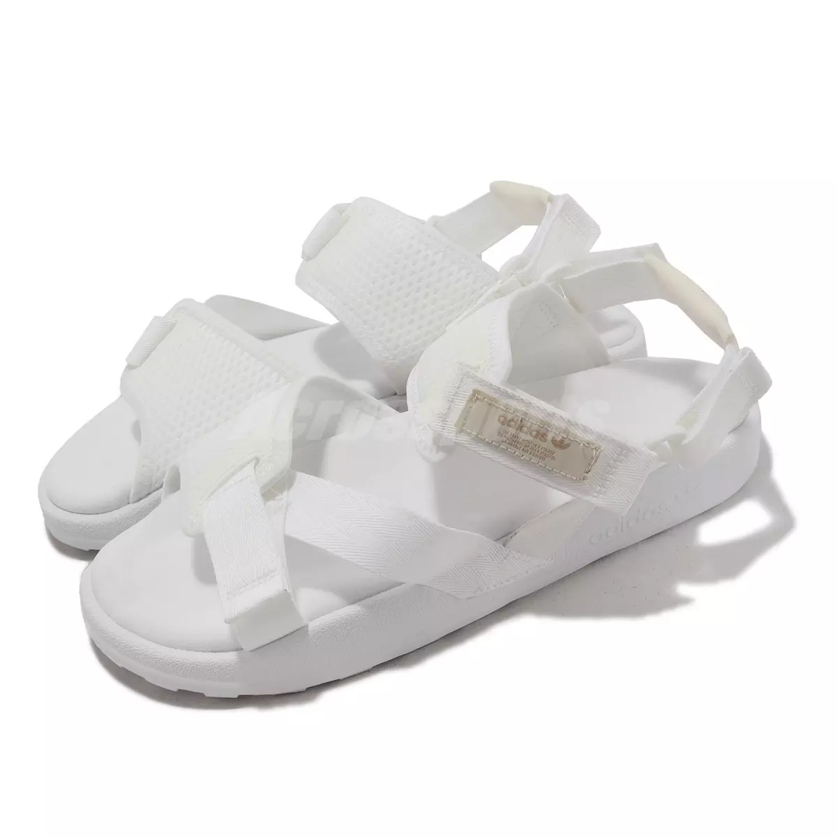 adidas Originals Adilette ADV W White Wonder Taupe Women Casual Sandals  HQ4242 | eBay