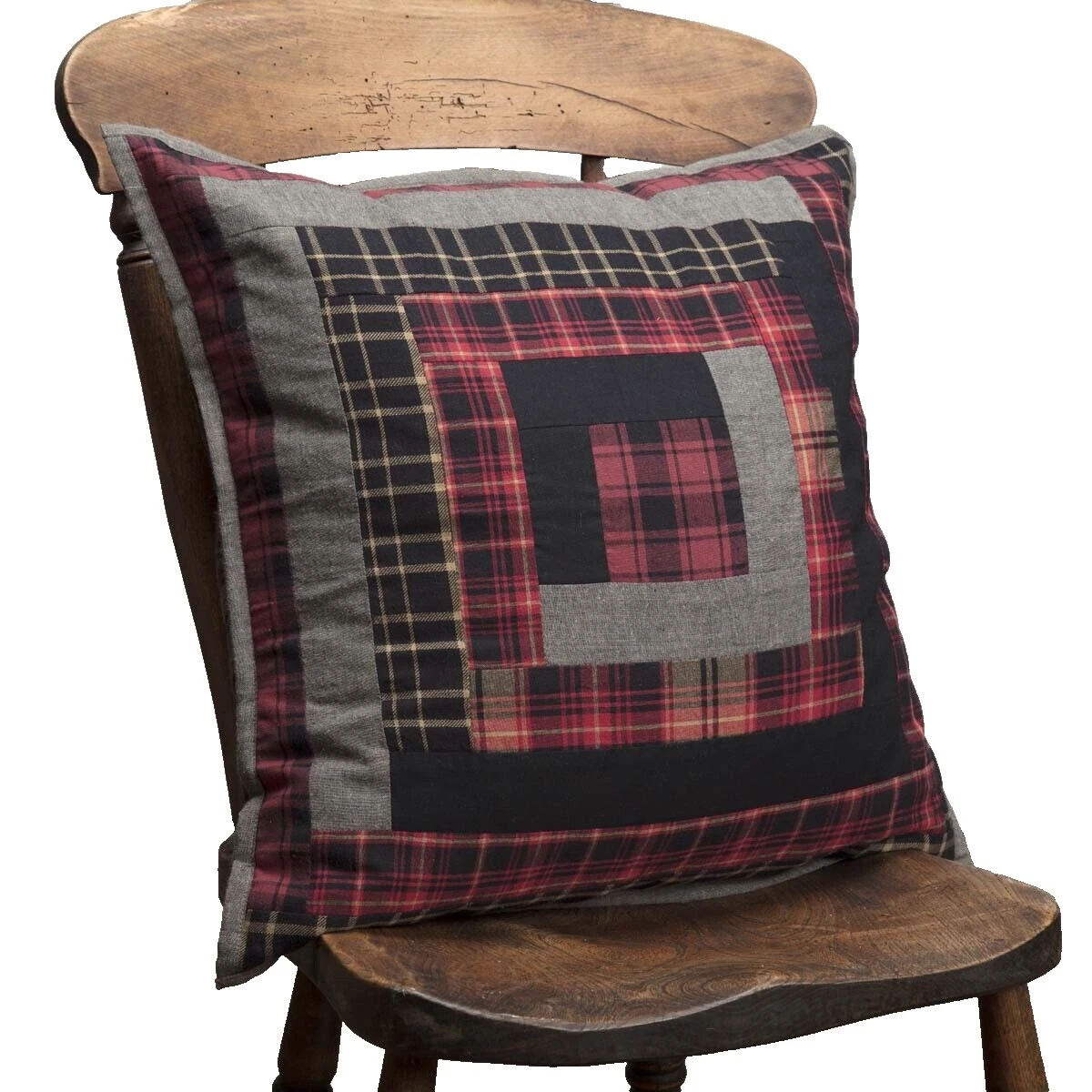 Patchwork Black 100% Cotton Home Décor Pillows