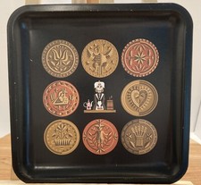 Vintage Dutch Pharmacy Tin Pill Tray For Merck Decabamate