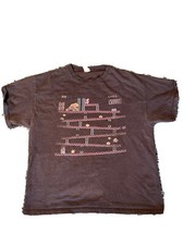 Rare Vintage Retro Old Arcade Game Donkey Kong Mario Nintendo XL Black Tee Shirt