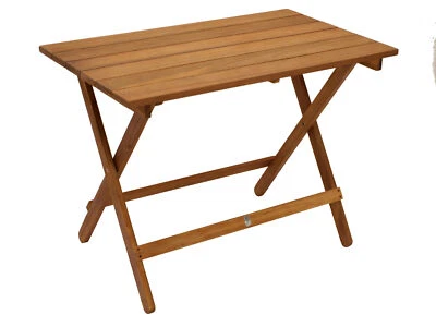 Gartentisch Klapptisch Beistelltisch Campingtisch Holztisch DANA 90x52cm Holz - Bild 1 von 4