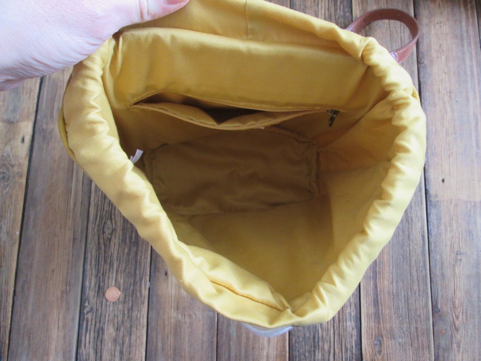 Universal Thread Mustard Yellow Backpack Book Bag… - image 4