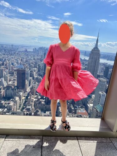 Mini abito Bardot Junior per bambine Effie, taglia: 14, colore: rosa caldo - Foto 1 di 7