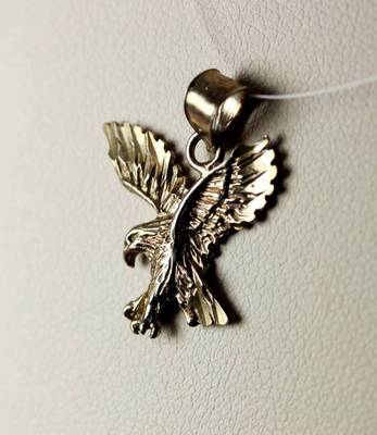 Schöner fliegender Adler-Anhänger Sterlingsilber 0,75'' - 5928