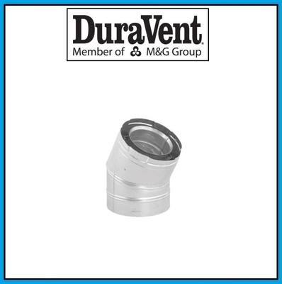 DURAVENT DirectVent Pro 4'' x 6-5/8'' Galvanized 30 Degree Elbow #46DVA-E30