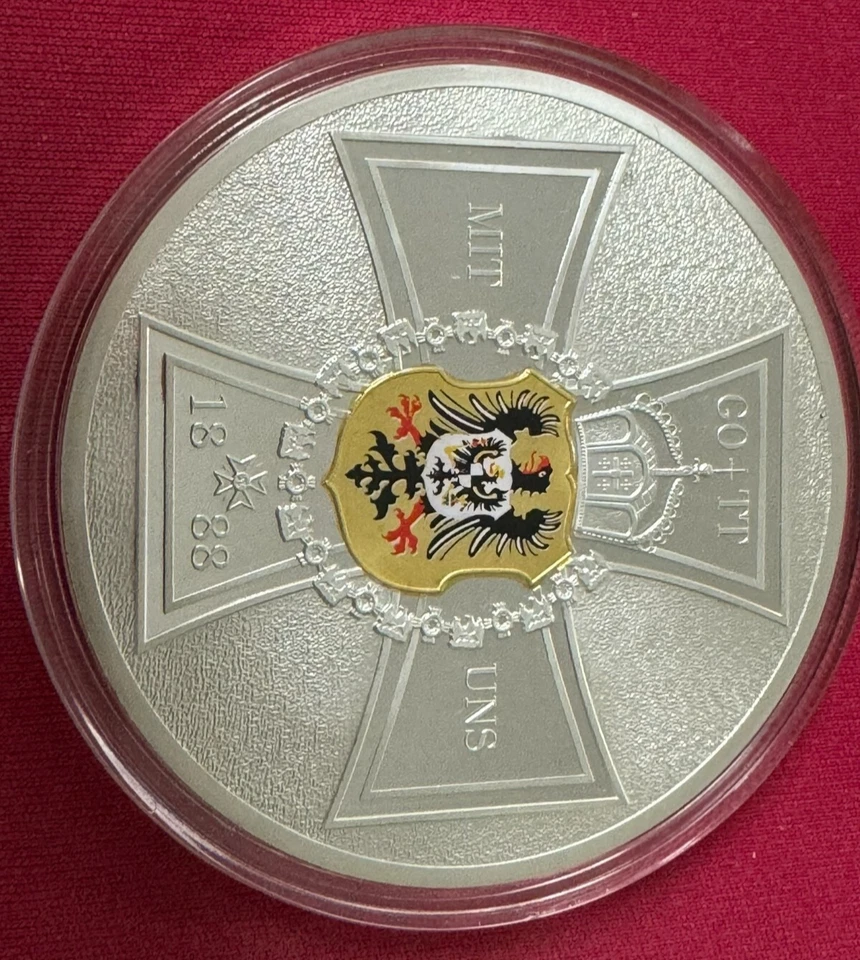 Dreikaiserjahr 1888 Kaiser Wilhelm I. Friedrich III. Wilhelm II. Preu 140,86 gr. - Bild 3 von 4