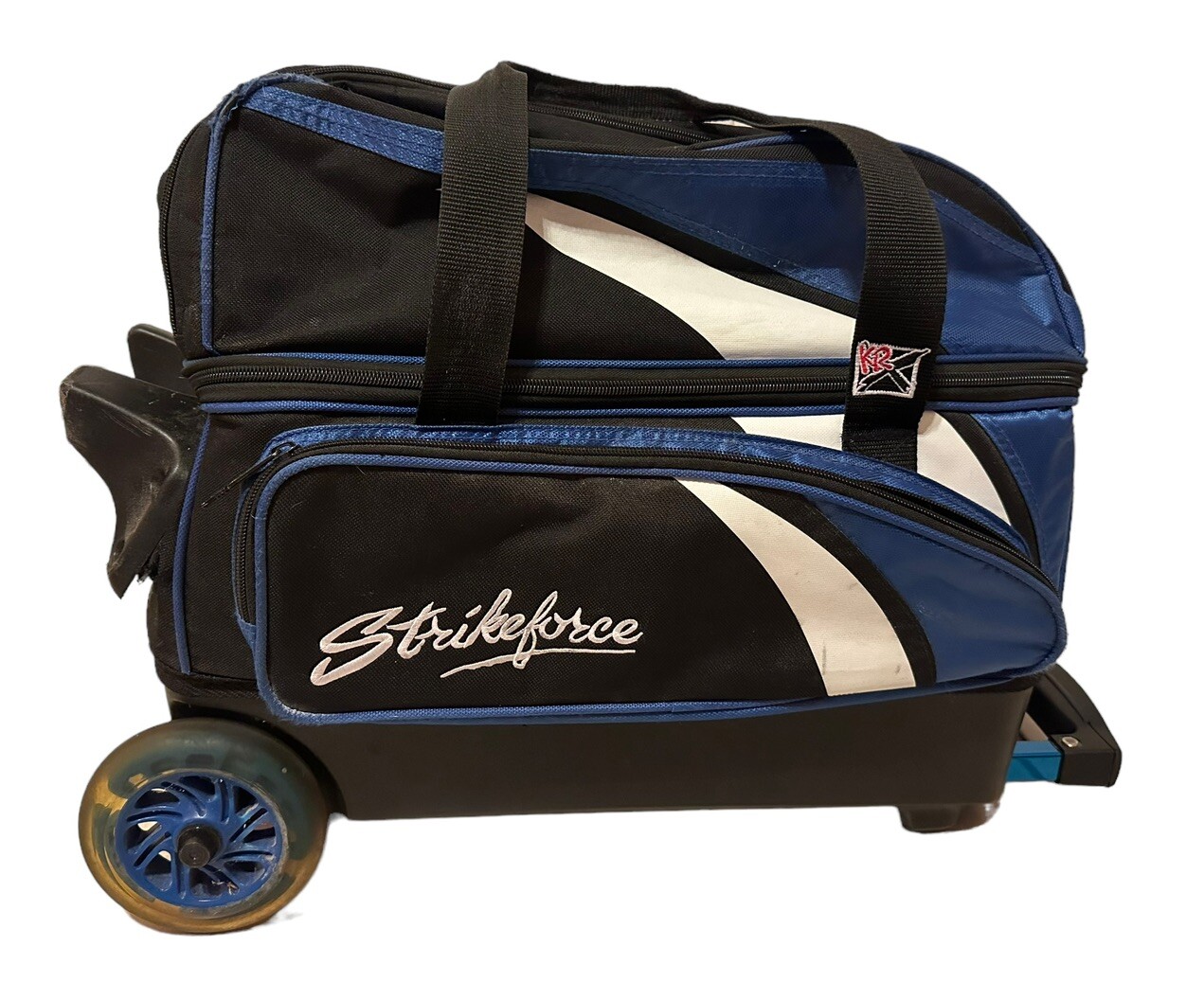 KRX Strikeforce 2 Bowling Ball Blue Carrying Roller Rolling Bag Case eBay