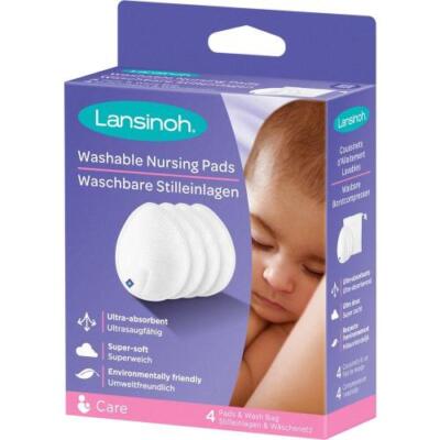 LANSINOH waschbare Stilleinlagen 4 ST