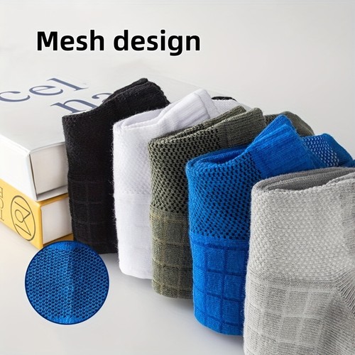 5 Pairs MEN WOMEN Unisex Athletic Socks Premium Pure Cotton Sports Socks - Picture 2 of 10