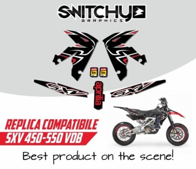 KIT ADESIVI GRAFICHE REPLICA VDB APRILIA SXV 450 550 2006-2014