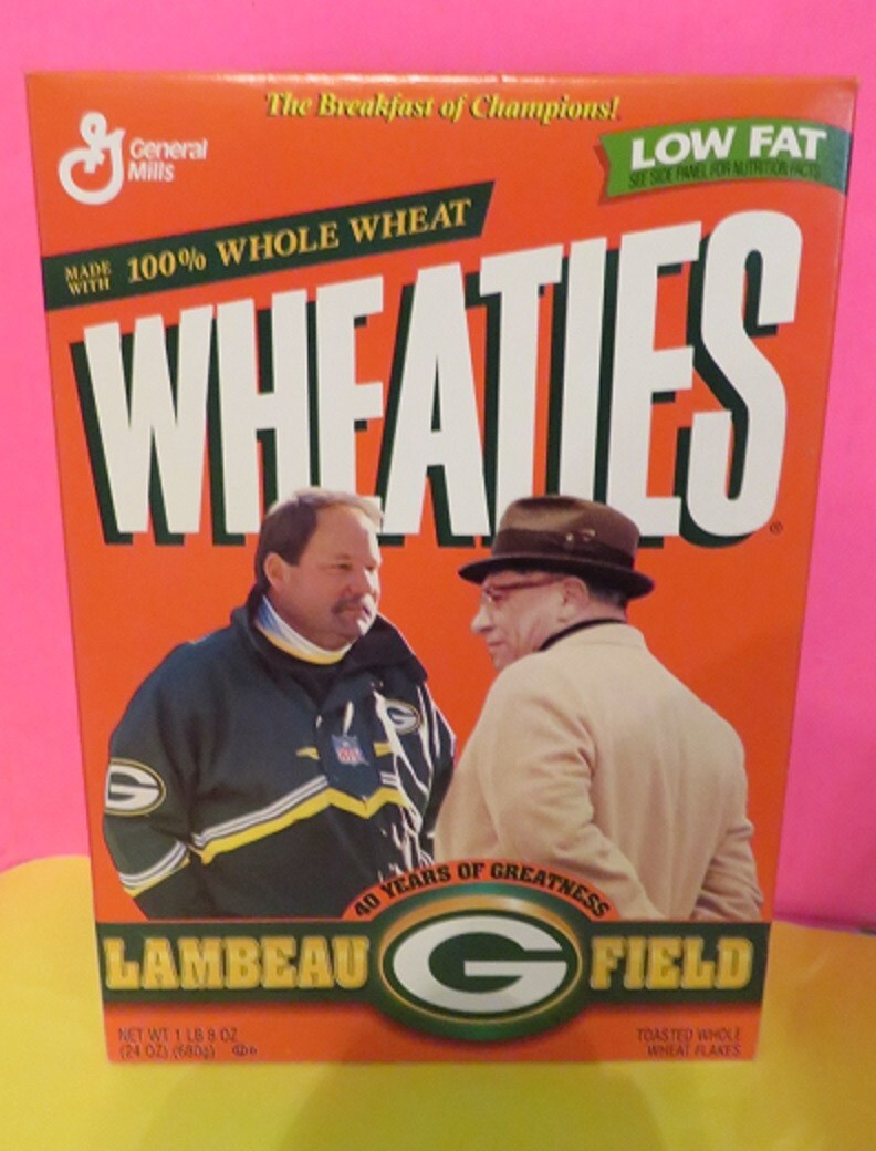 Wheaties Box 1997 Green Bay Packers Lambeau Field, LOMBARDI / McCARTHY,