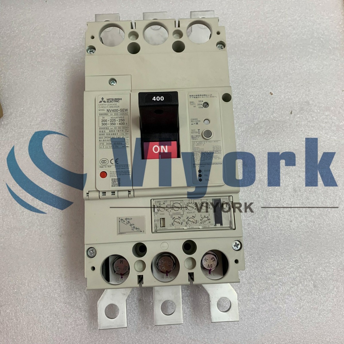 Mitsubishi NV400-SEW 3P 200-440V EARTH LEAKAGE BREAKER 30MA Mitsubishi NV400-SEW 3P 200-440V EARTH LEAKAGE BREAKER 30MA