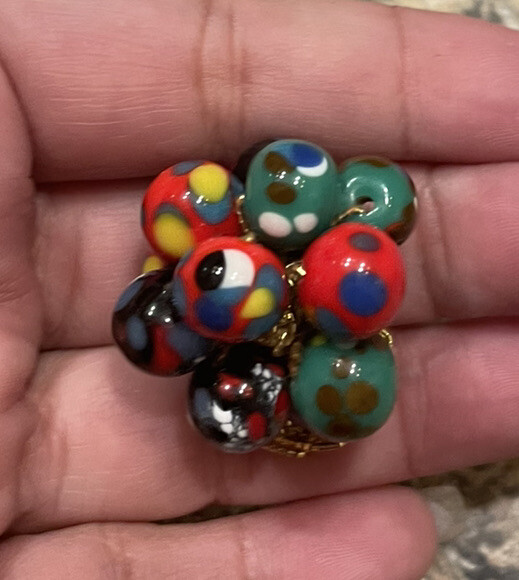 Multicolor Bright Bead Stretch Ring!!! - image 7