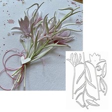 3pcs/Set Flower Leaf Metal Die Cuts,3D Plant Flower Leaves Frame Wedding Cutt...
