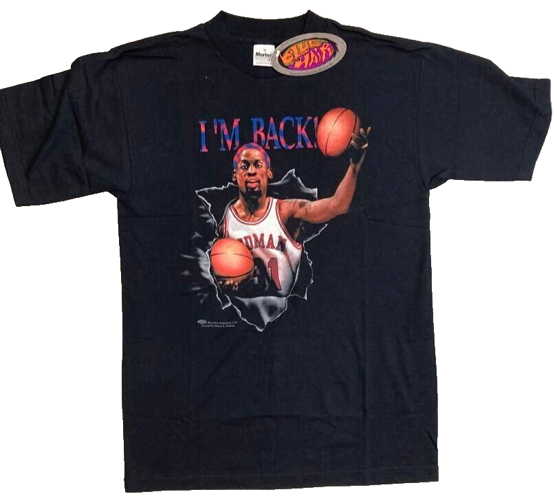 Dennis Rodman NBA Chicago Bulls Murina Vintage Tee T Shirt Dennis Rodman NBA Chicago Bulls Murina Vintage Tee T Shirt