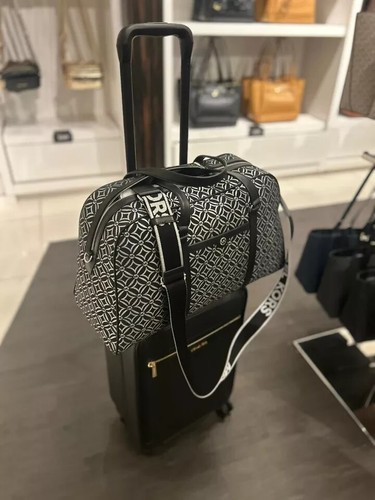 Michael Kors (Black) Women Travel SM Trolley Luggage Bag+XL Duffle Weekender Bag - Picture 7 of 23