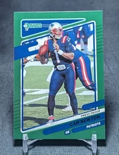 Cam Newton Green Press Proof 2021 Donruss Football Card #46 New England Patriots