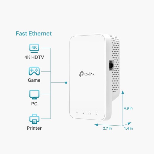TP-Link AC1200 WiFi Extender (RE330)|1500sqft|25 Devices|Dual Band|Repeater - Picture 4 of 7