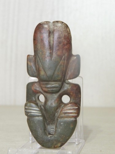 Mongolian Carved Stone Statuette Mithological Figure Idol,God,Alien