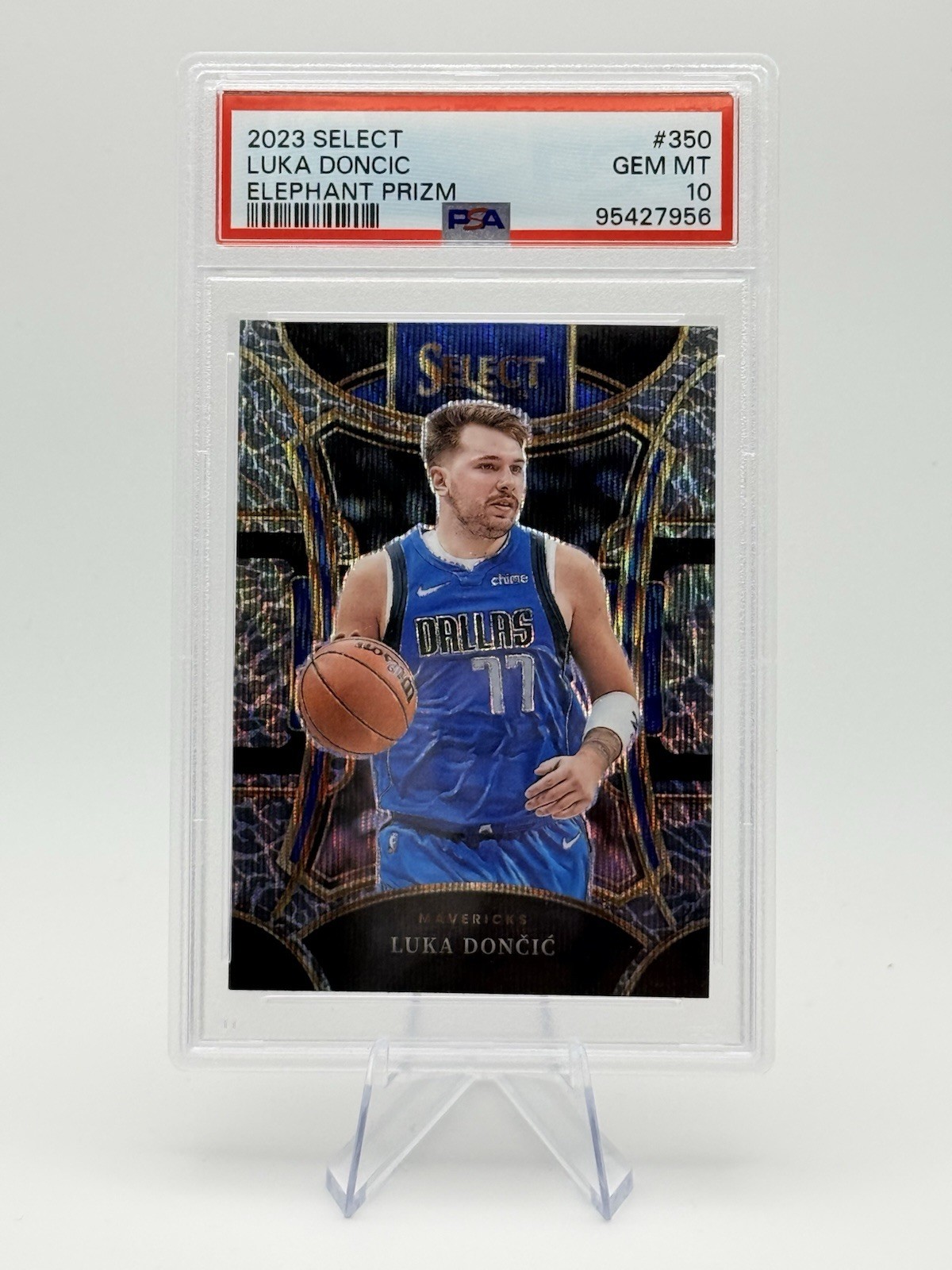 2023 Select Luka Doncic Mezzanine #350 PSA 10 Mint Elephant Prizm SSP 🔥💎🏀