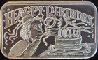 Happy Birthday "Love Frieda" CCM Crown Mint Bullion-0.999 Silver 1 Oz Art Bar