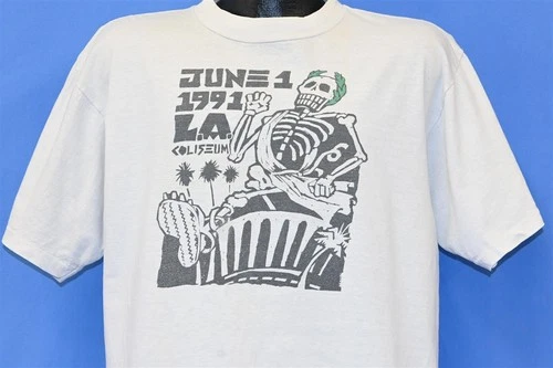 90s GRATEFUL DEAD JUNE 1 LA COLISEUM CONCERT SK 1990s vintage concert t-shirt, vintage, size XL, single stitch, B+ condition